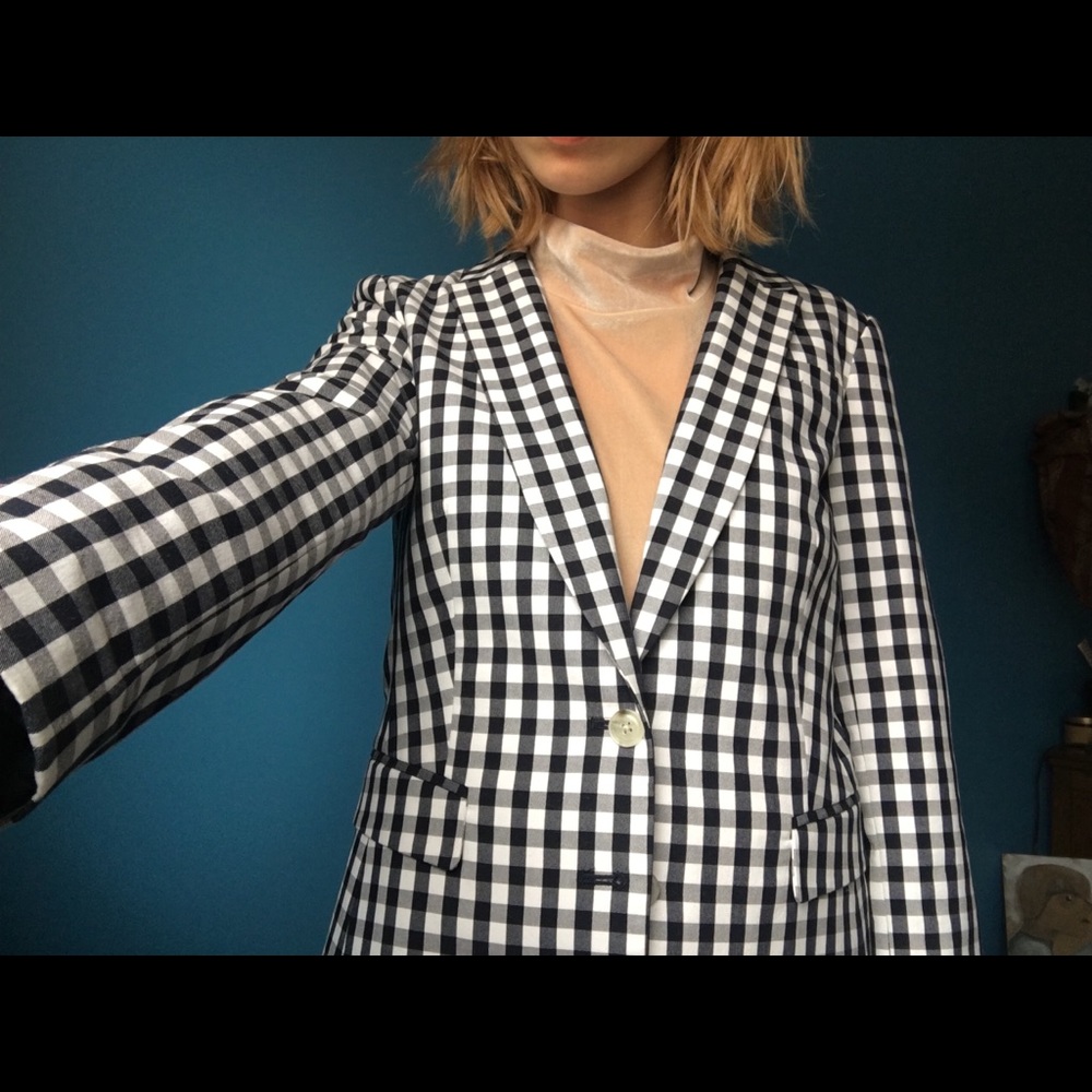 Banana Republic Gingham Blazer